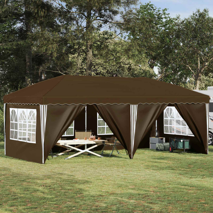 Pop-up Feesttent 575 x 288 x 245 cm Taupe