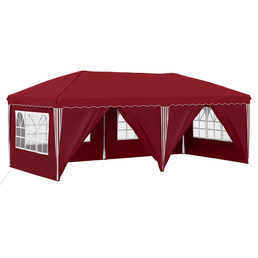 Pop-up Feesttent 575 x 288 x 245 cm Bordeauxrood