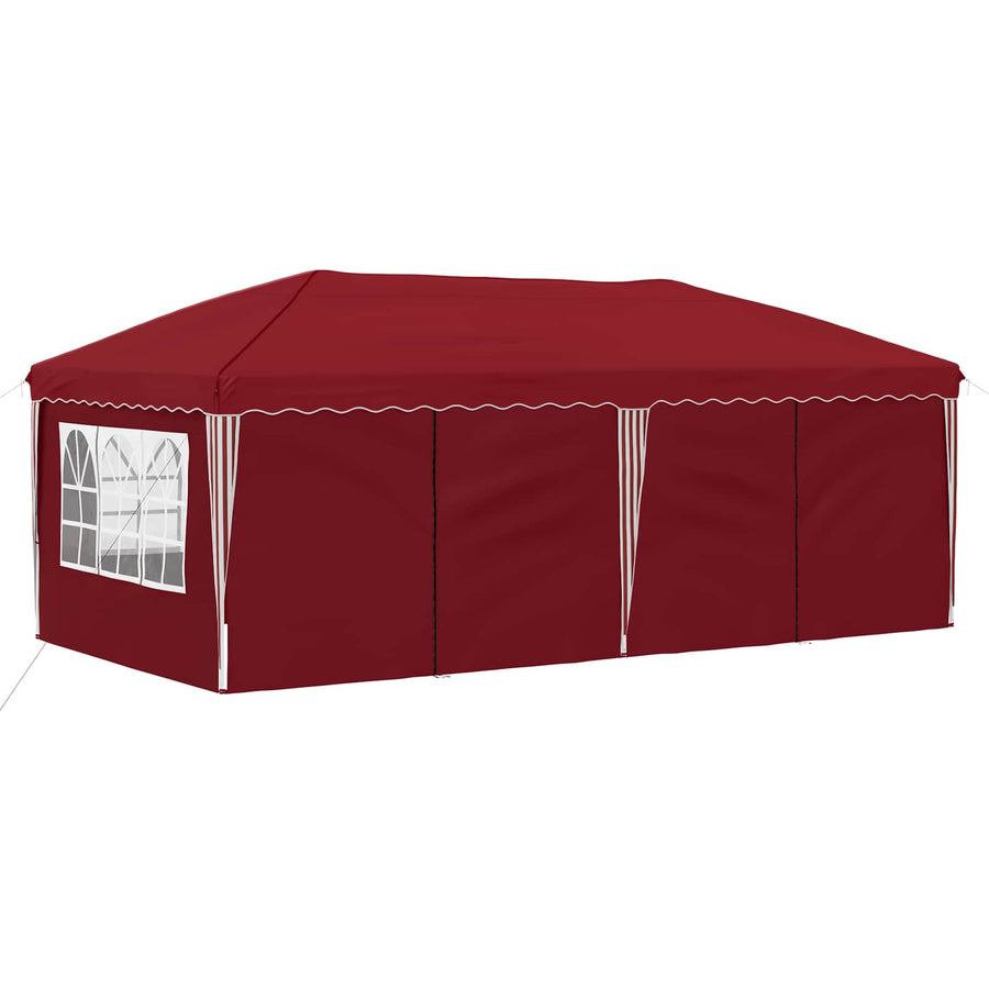 Pop-up Feesttent 575 x 288 x 245 cm Bordeauxrood