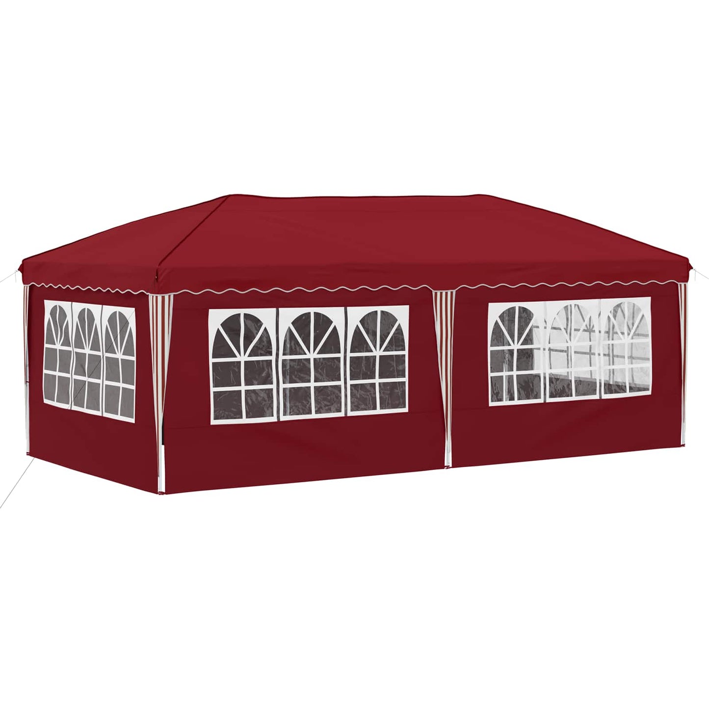 Pop-up Feesttent 575 x 288 x 245 cm Bordeauxrood