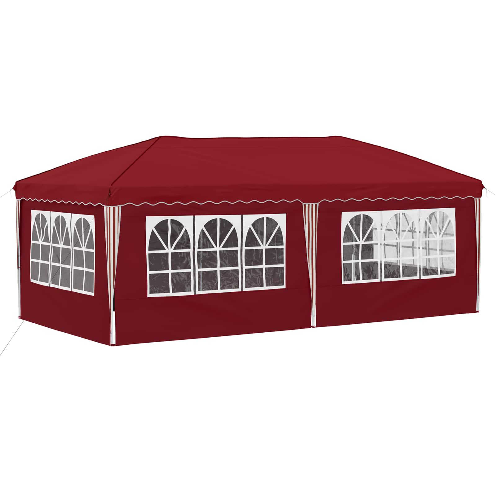 Pop-up Feesttent 575 x 288 x 245 cm Bordeauxrood
