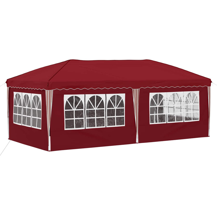 Pop-up Feesttent 575 x 288 x 245 cm Bordeauxrood