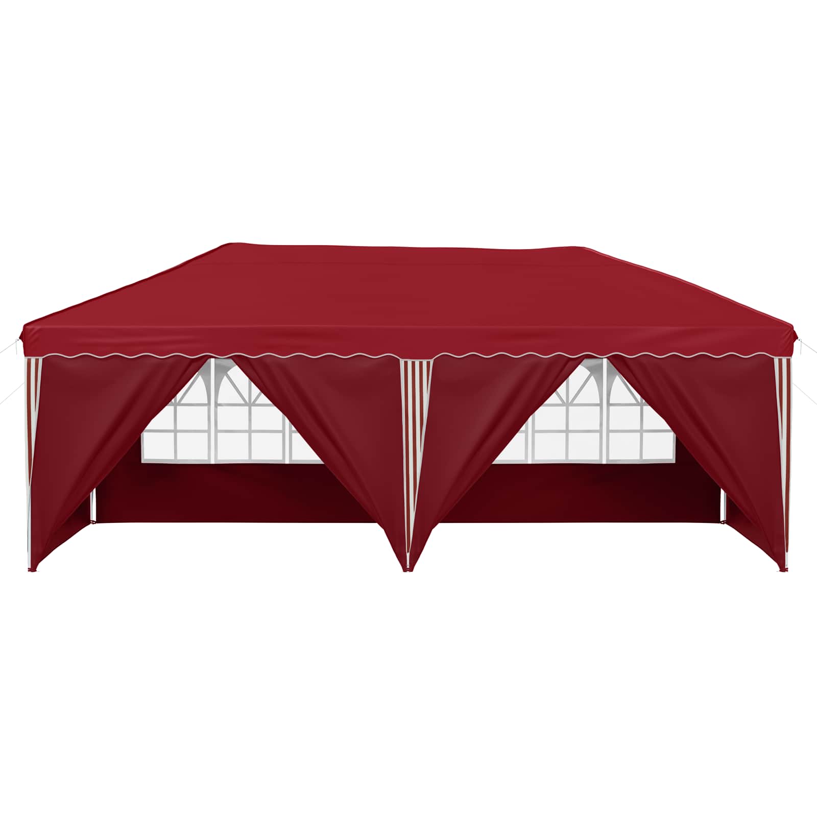 Pop-up Feesttent 575 x 288 x 245 cm Bordeauxrood