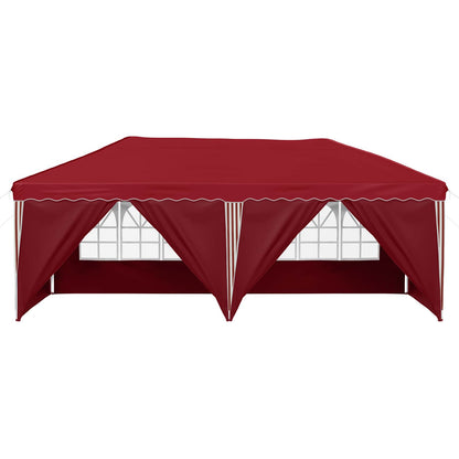Pop-up Feesttent 575 x 288 x 245 cm Bordeauxrood