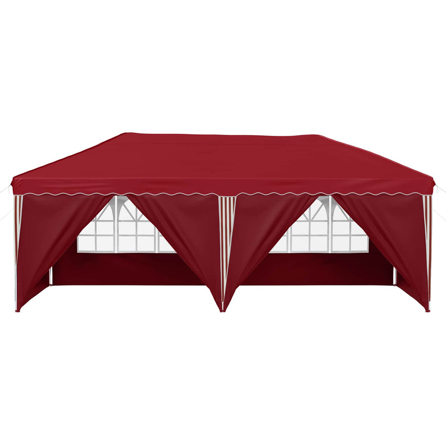 Pop-up Feesttent 575 x 288 x 245 cm Bordeauxrood