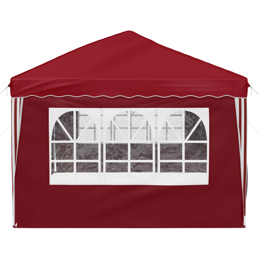 Pop-up Feesttent 575 x 288 x 245 cm Bordeauxrood