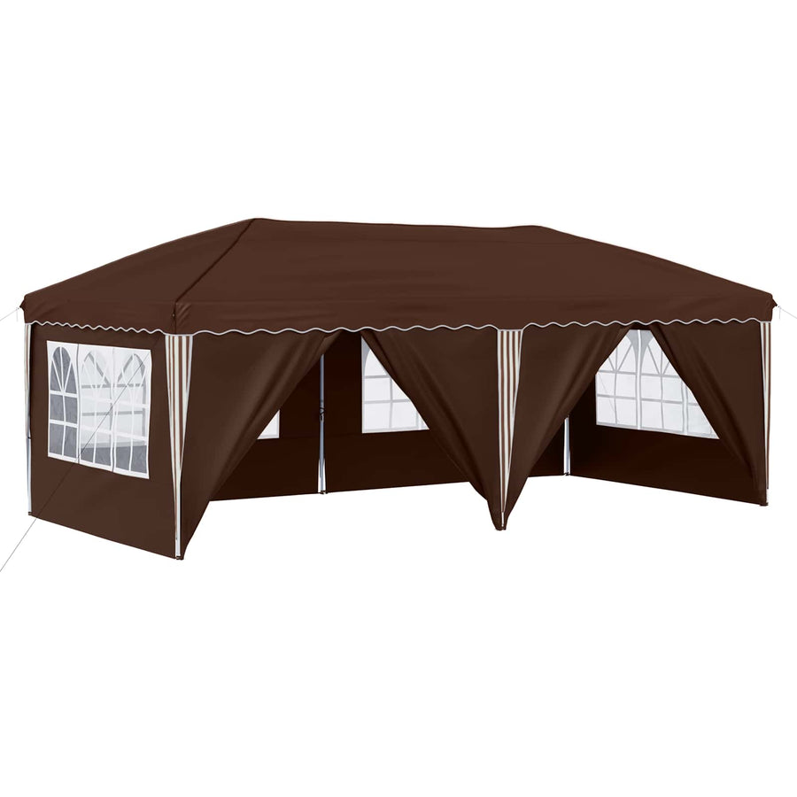 Pop-up Feesttent 575 x 288 x 245 cm Bruin