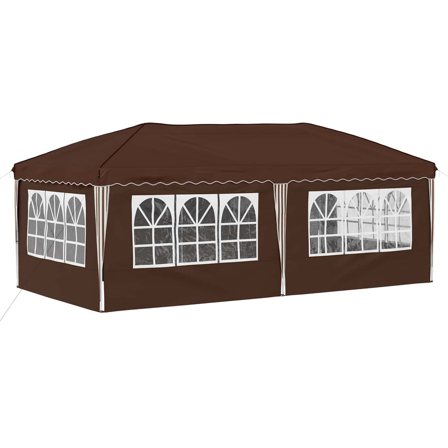 Pop-up Feesttent 575 x 288 x 245 cm Bruin