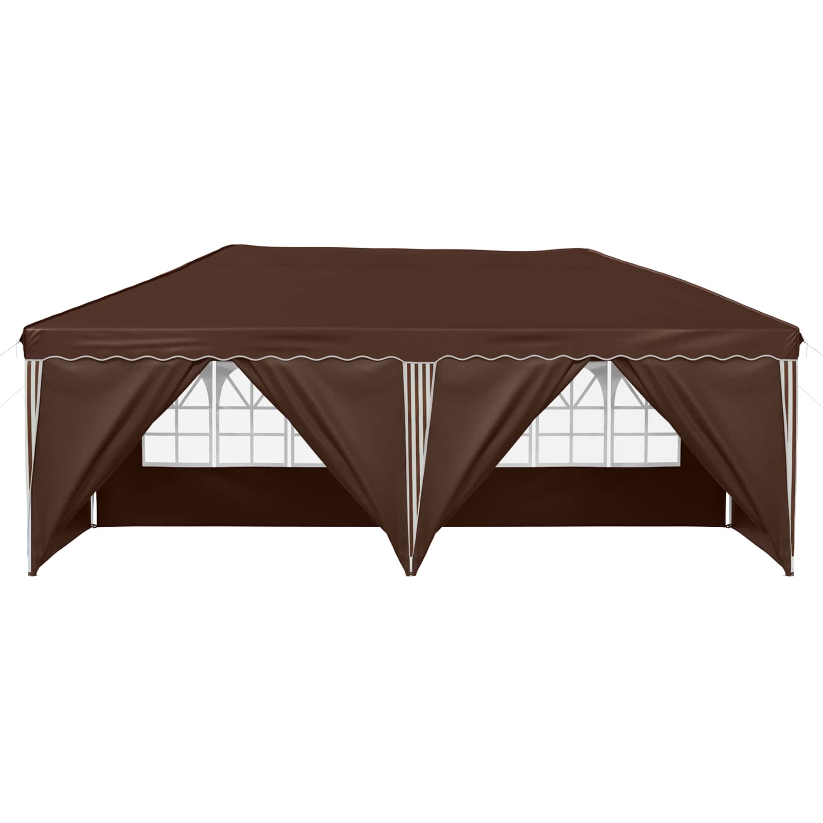 Pop-up Feesttent 575 x 288 x 245 cm Bruin