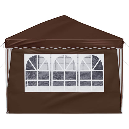 Pop-up Feesttent 575 x 288 x 245 cm Bruin