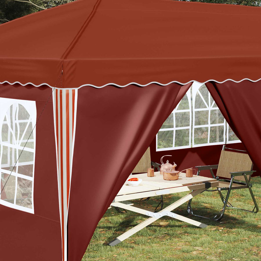 Pop-up Feesttent 575 x 288 x 245 cm Terracotta
