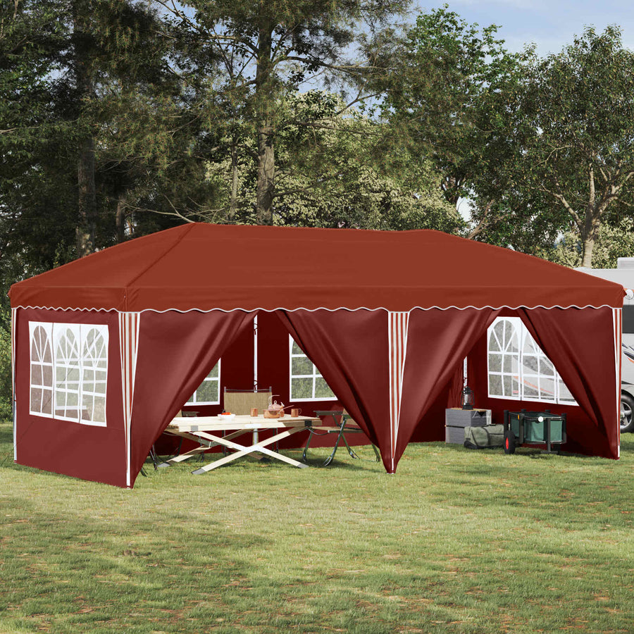 Pop-up Feesttent 575 x 288 x 245 cm Terracotta