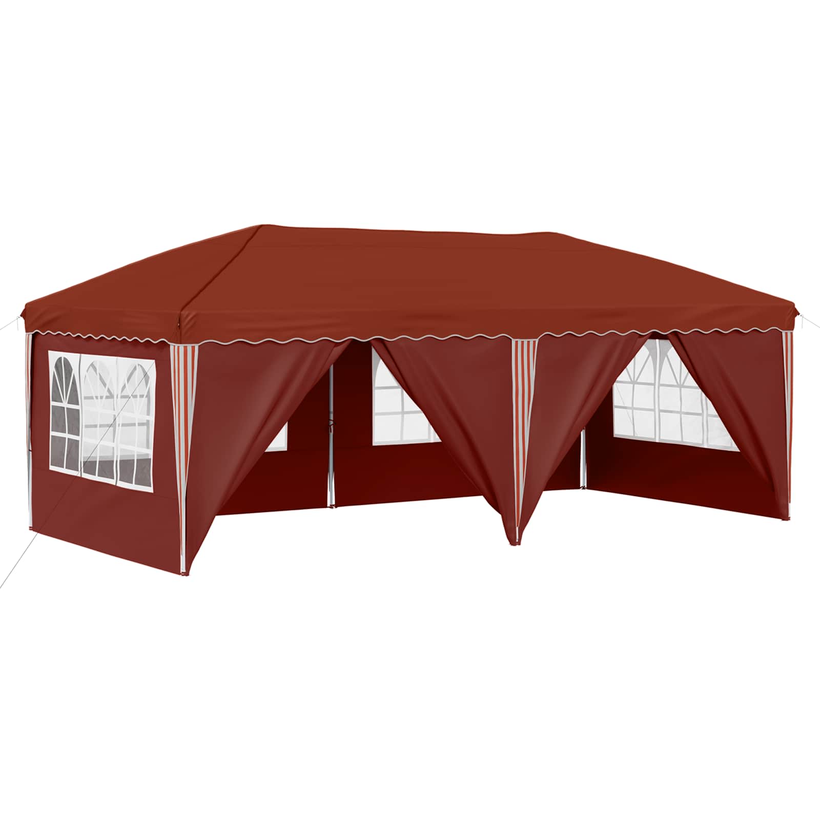 Pop-up Feesttent 575 x 288 x 245 cm Terracotta