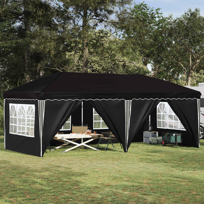 Pop-up Feesttent 575 x 288 x 245 cm Zwart