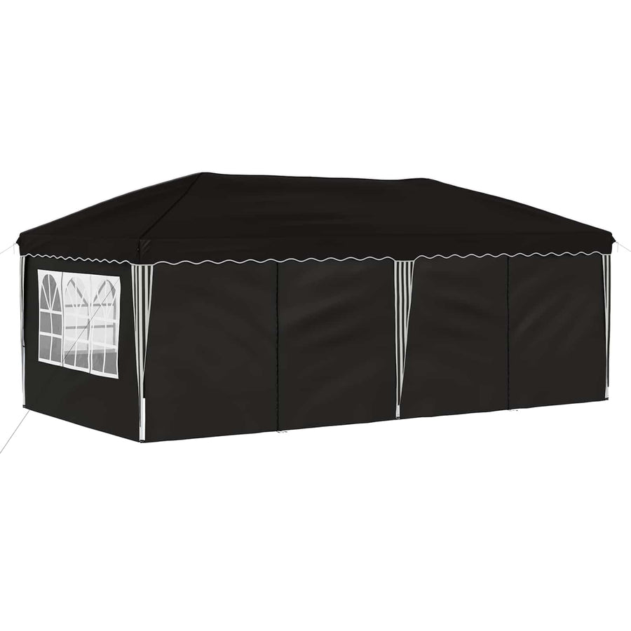 Pop-up Feesttent 575 x 288 x 245 cm Zwart