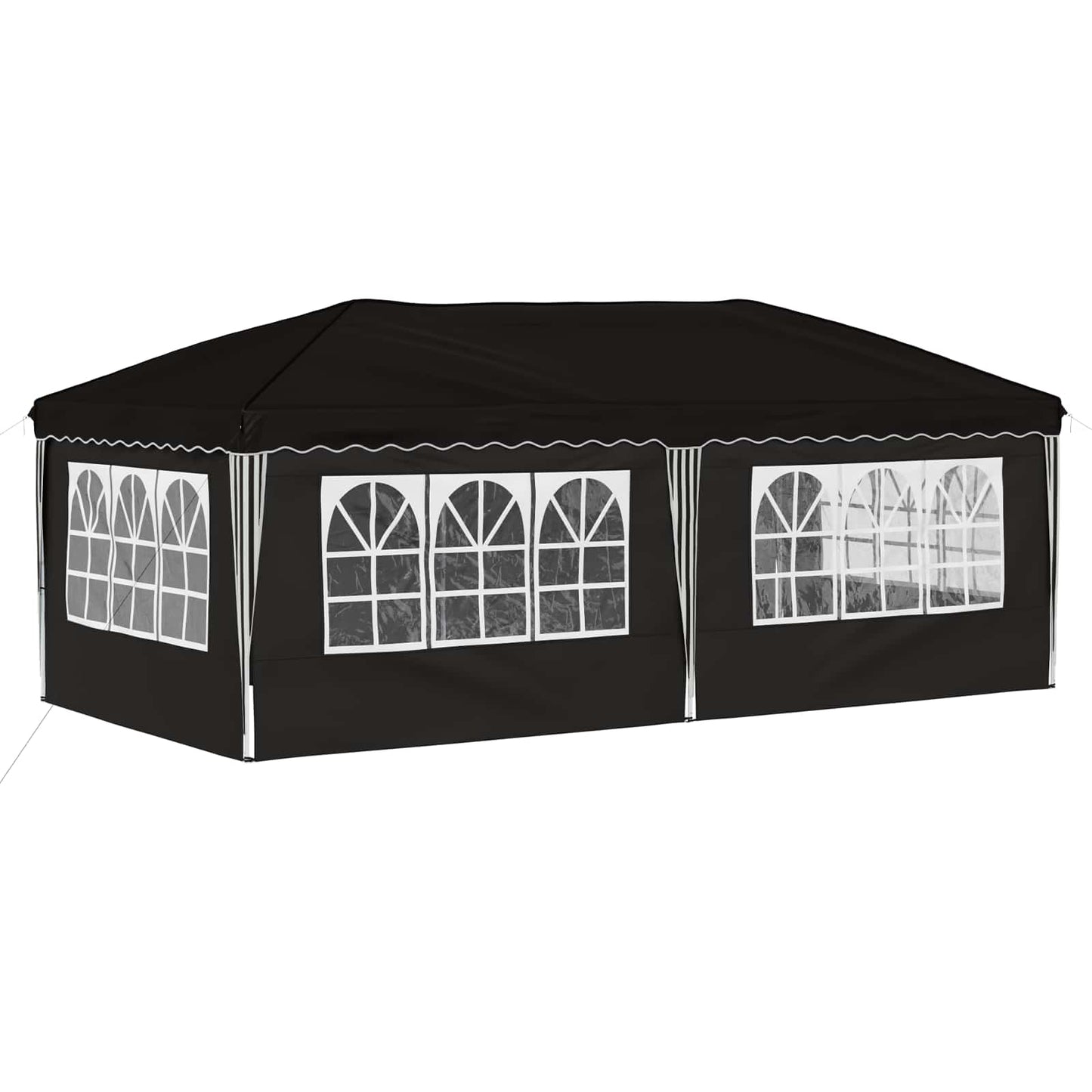 Pop-up Feesttent 575 x 288 x 245 cm Zwart