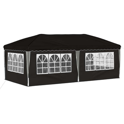 Pop-up Feesttent 575 x 288 x 245 cm Zwart