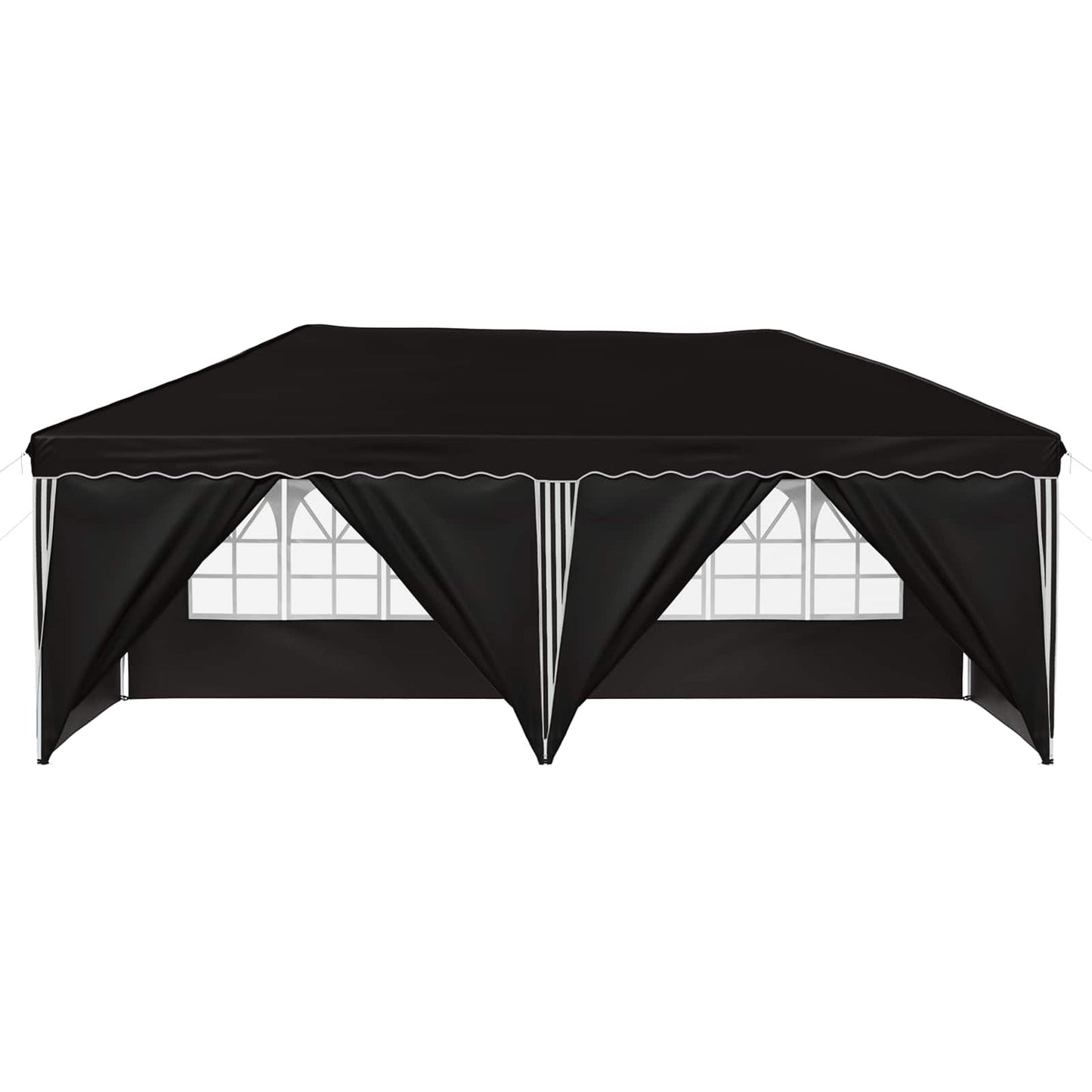 Pop-up Feesttent 575 x 288 x 245 cm Zwart