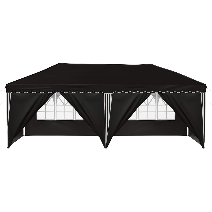 Pop-up Feesttent 575 x 288 x 245 cm Zwart