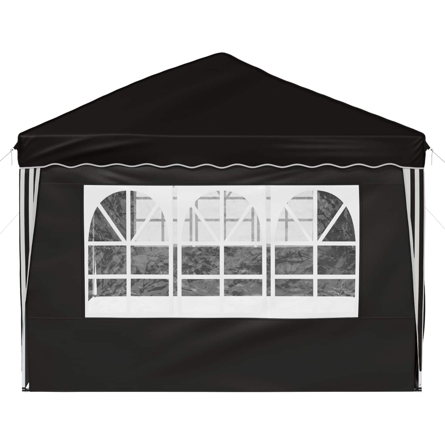 Pop-up Feesttent 575 x 288 x 245 cm Zwart