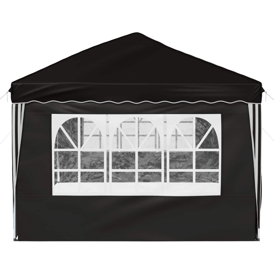 Pop-up Feesttent 575 x 288 x 245 cm Zwart