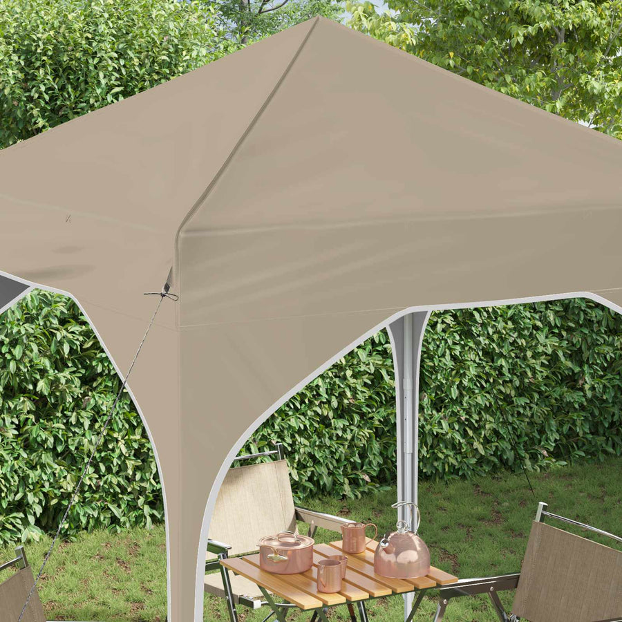 Pop-up Feesttent 194 x 194 x 245 cm Crèmekleurig