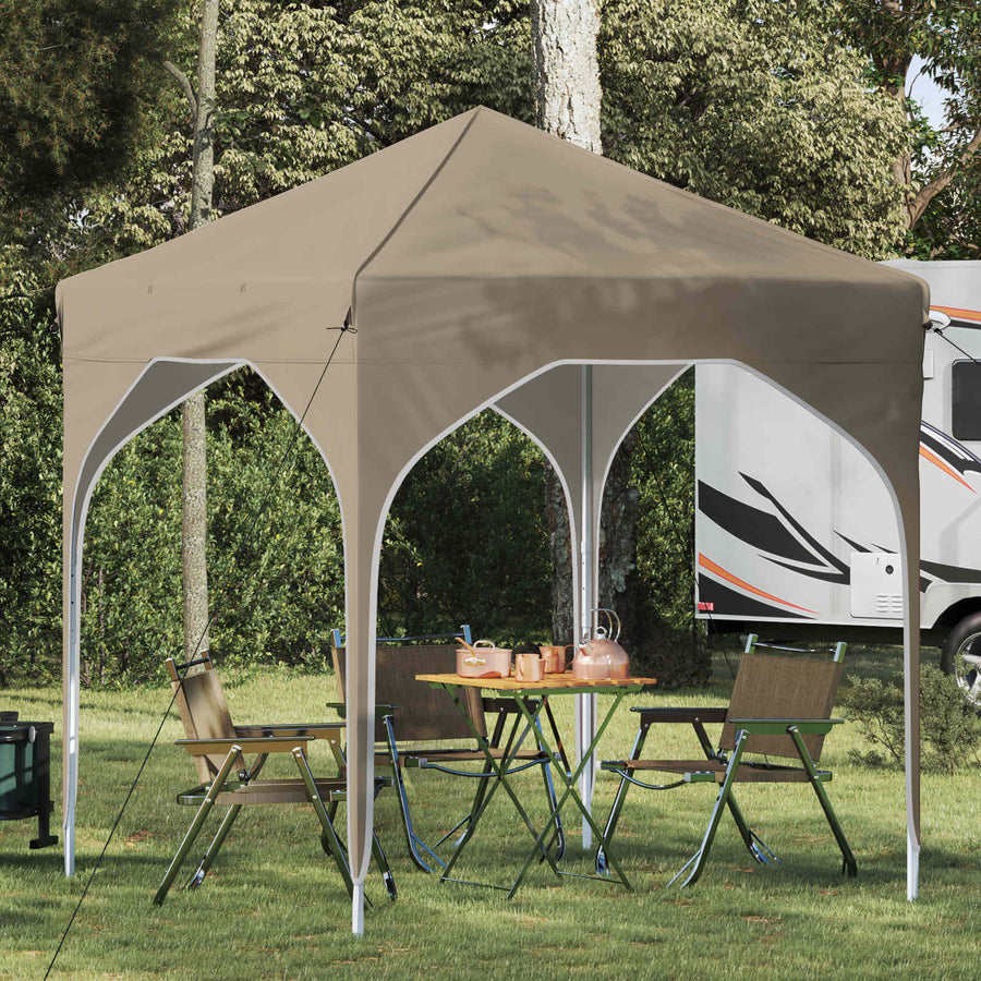 Pop-up Feesttent 194 x 194 x 245 cm Crèmekleurig