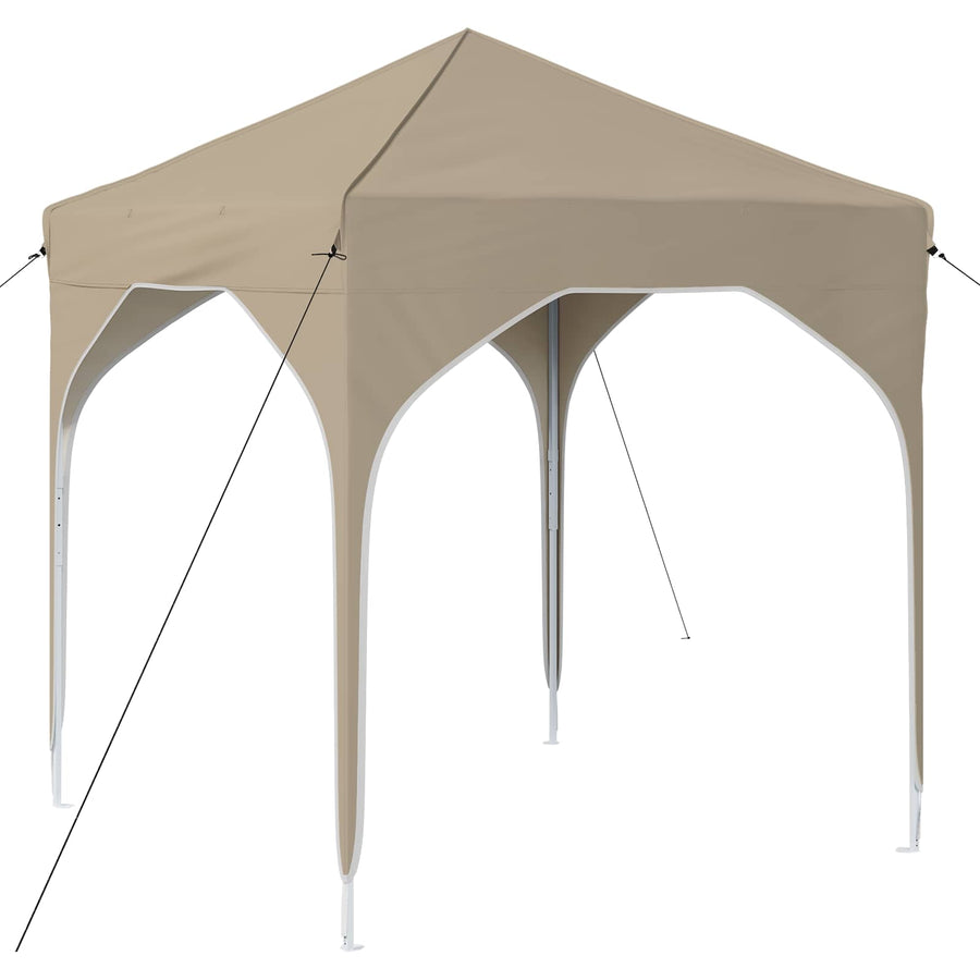 Pop-up Feesttent 194 x 194 x 245 cm Crèmekleurig