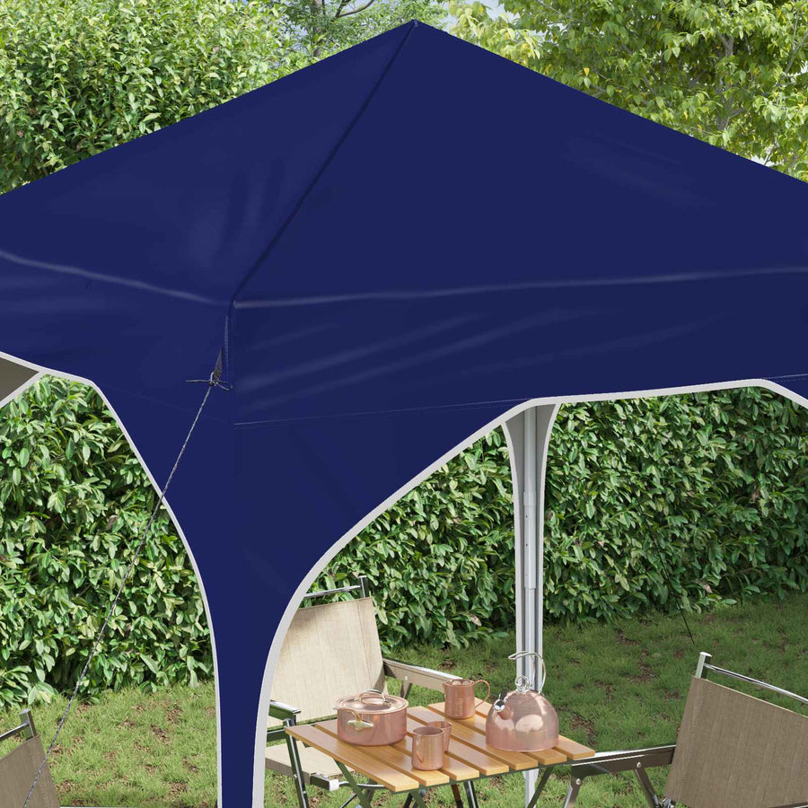 Pop-up Feesttent 194 x 194 x 245 cm Blauw