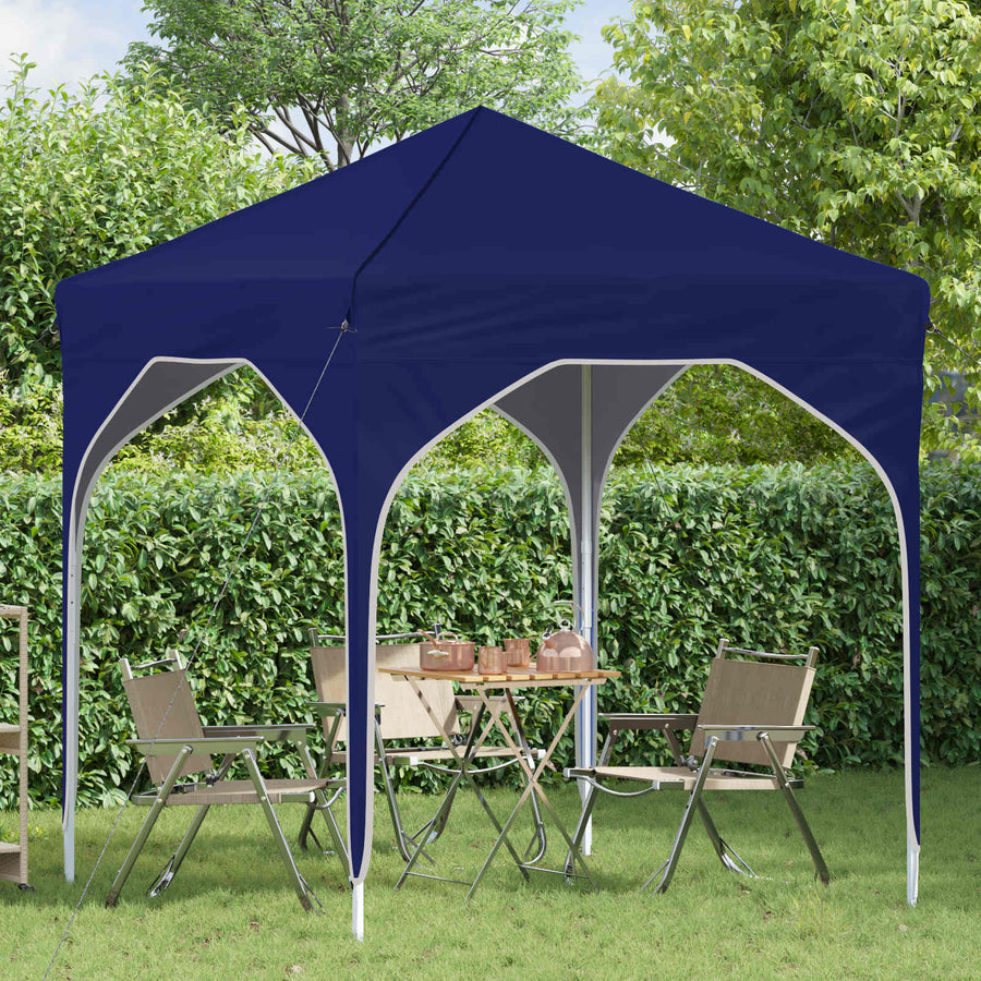 Pop-up Feesttent 194 x 194 x 245 cm Blauw