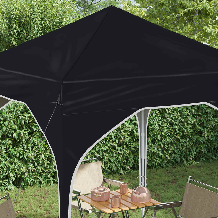 Pop-up Feesttent 194 x 194 x 245 cm Antraciet