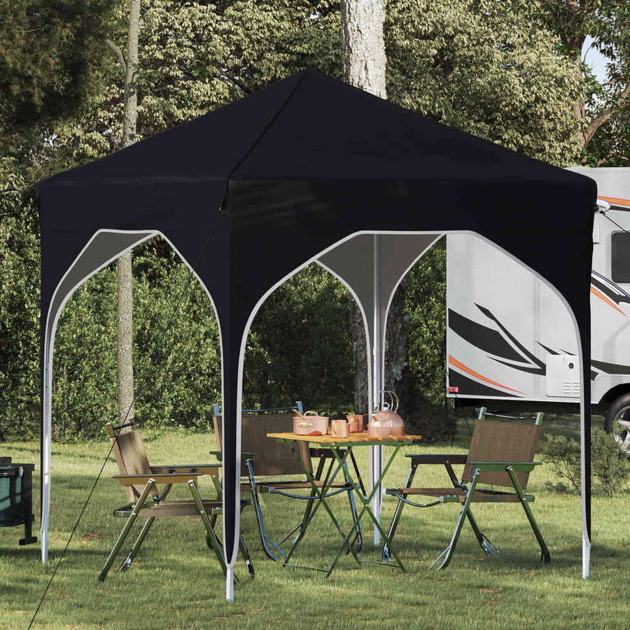 Pop-up Feesttent 194 x 194 x 245 cm Antraciet