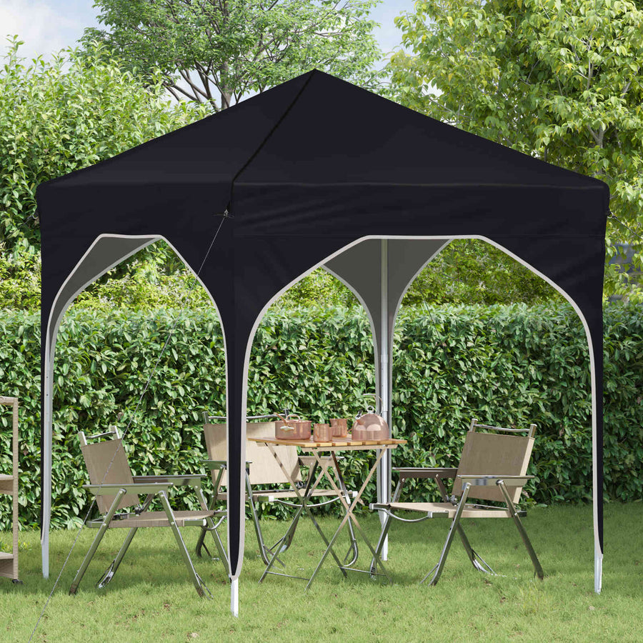Pop-up Feesttent 194 x 194 x 245 cm Antraciet