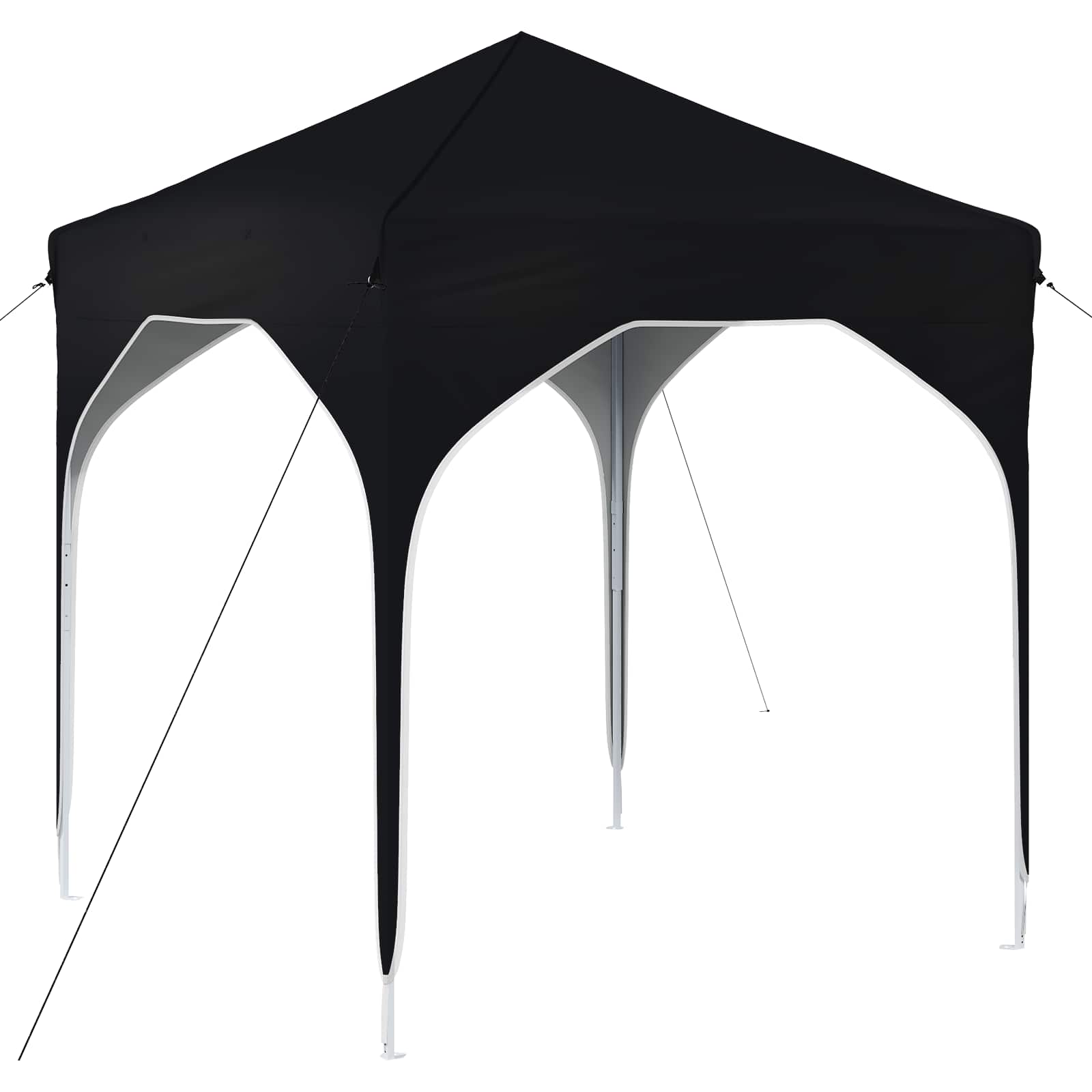 Pop-up Feesttent 194 x 194 x 245 cm Antraciet
