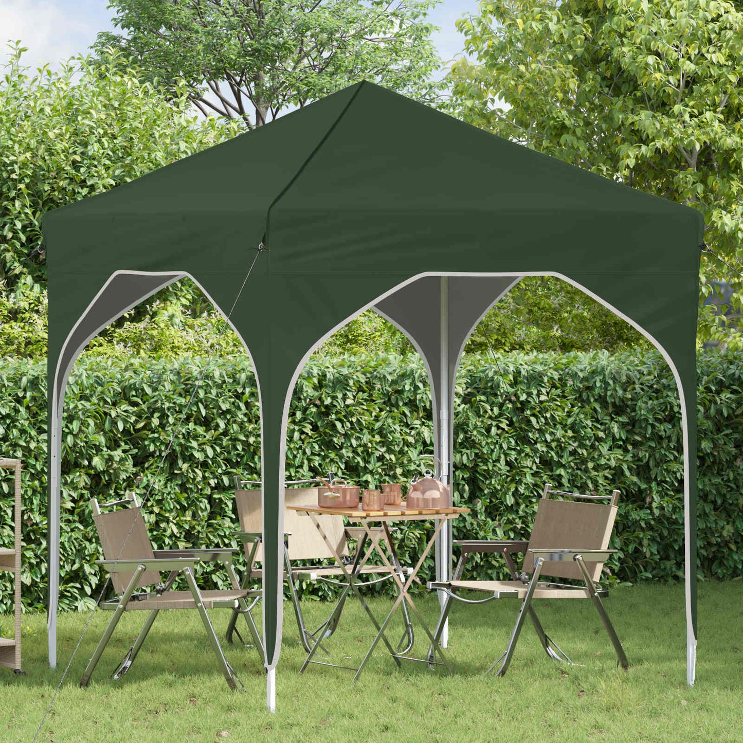 Pop-up Feesttent 194 x 194 x 245 cm Groen