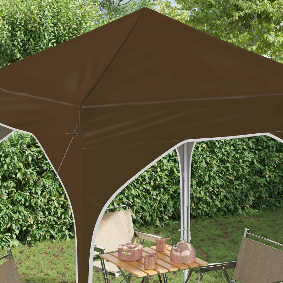 Pop-up Feesttent 194 x 194 x 245 cm Taupe