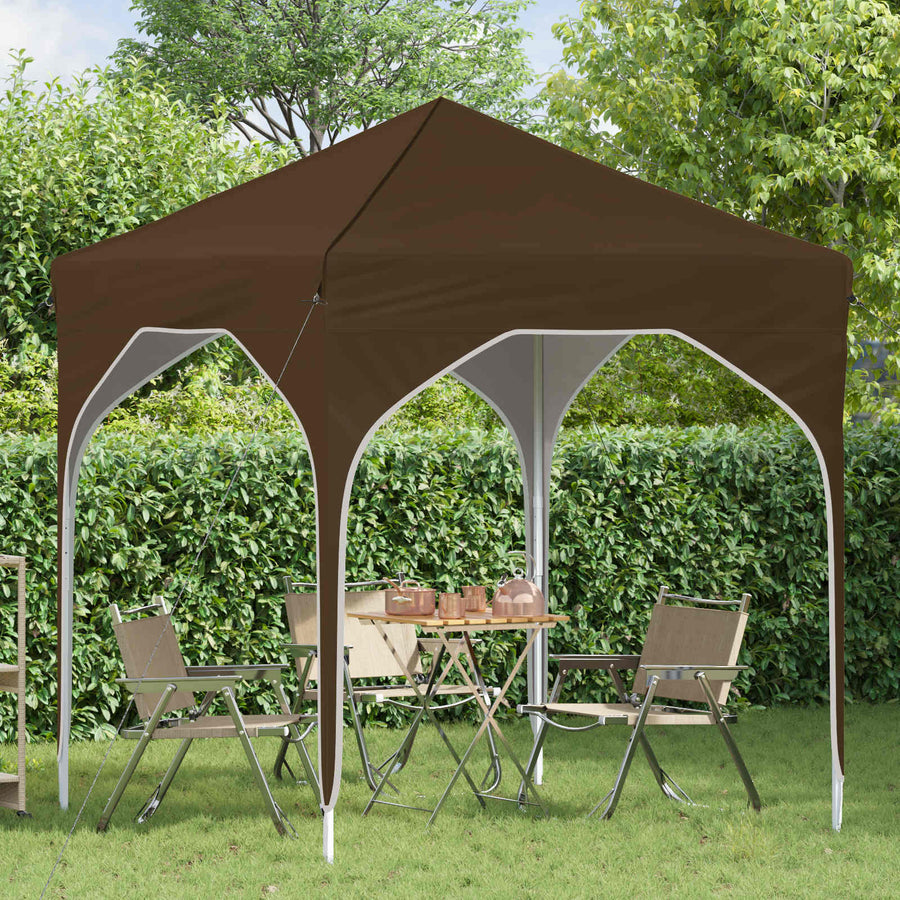 Pop-up Feesttent 194 x 194 x 245 cm Taupe