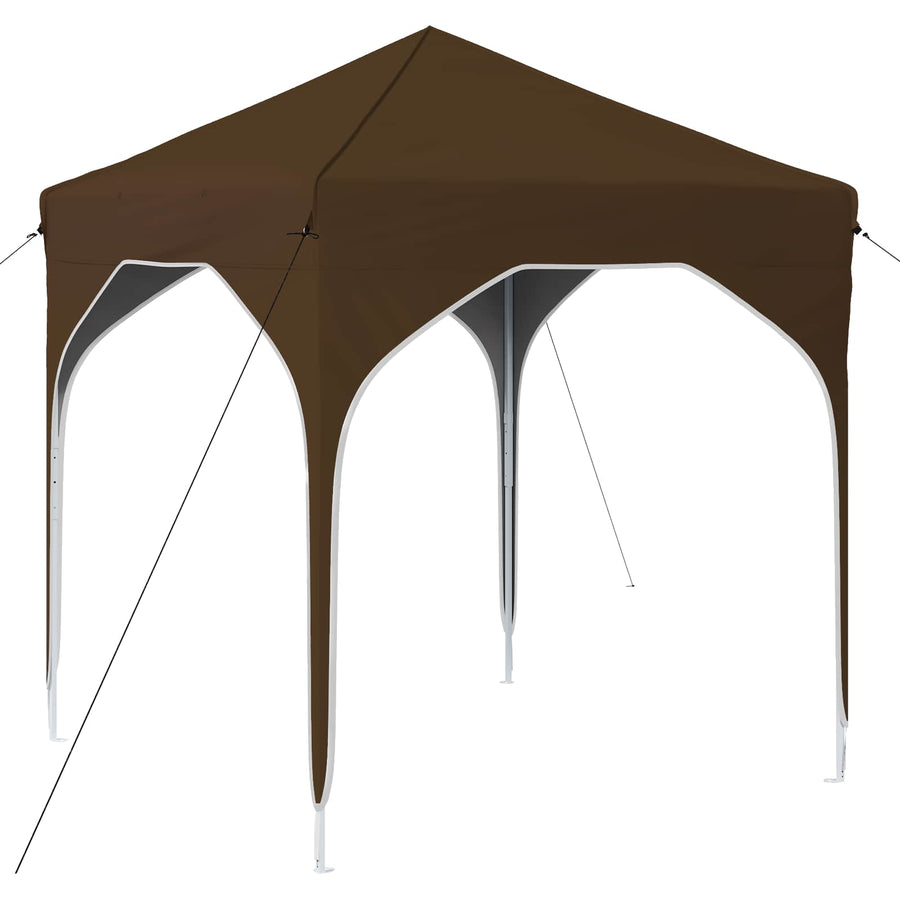 Pop-up Feesttent 194 x 194 x 245 cm Taupe