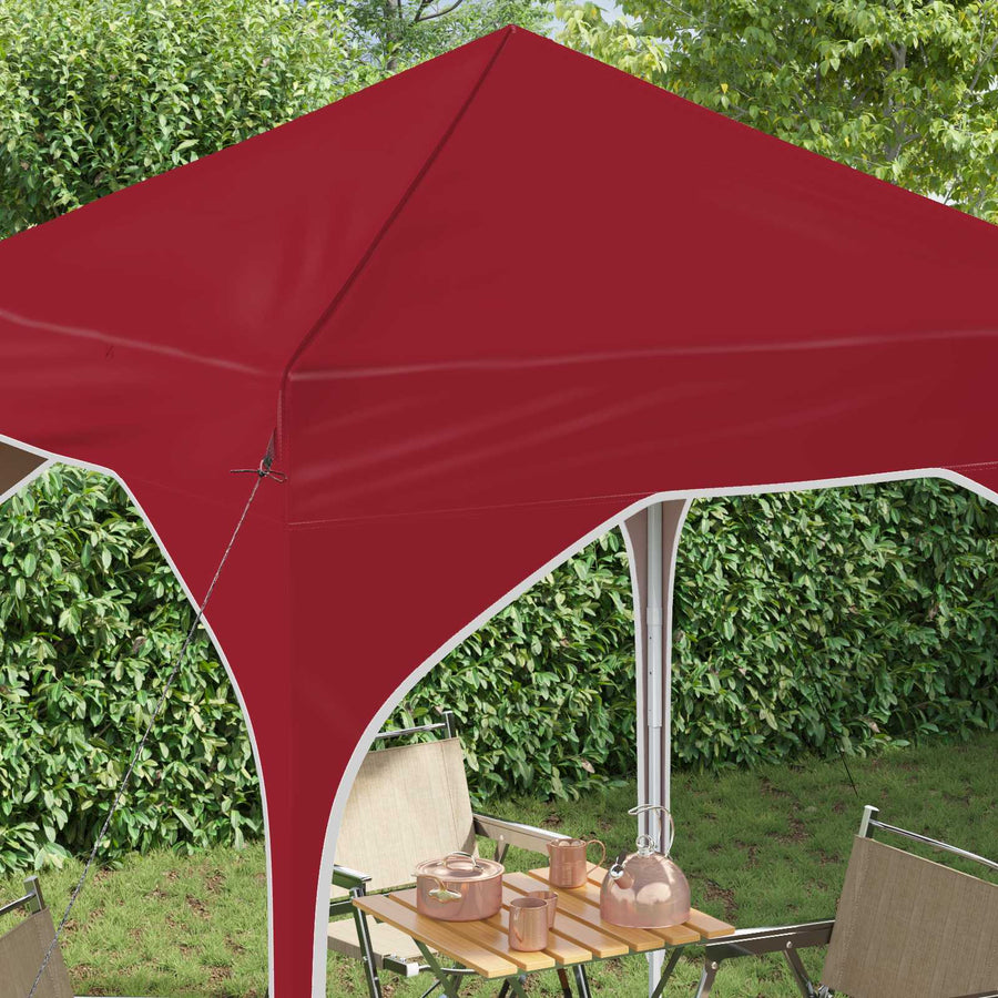Pop-up Feesttent 194 x 194 x 245 cm Bordeauxrood