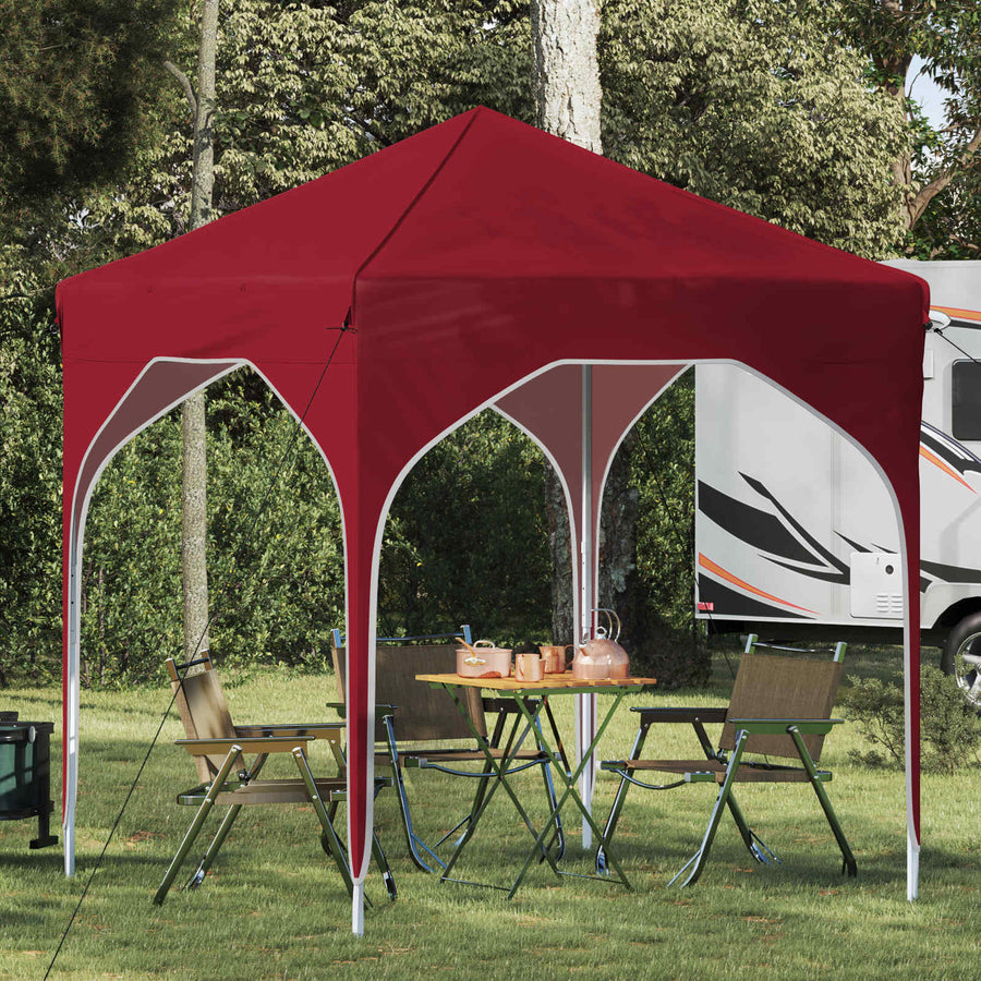 Pop-up Feesttent 194 x 194 x 245 cm Bordeauxrood