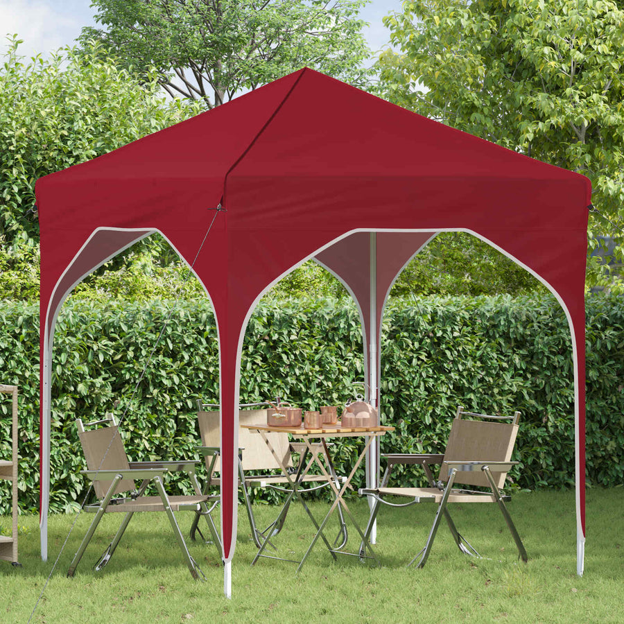 Pop-up Feesttent 194 x 194 x 245 cm Bordeauxrood