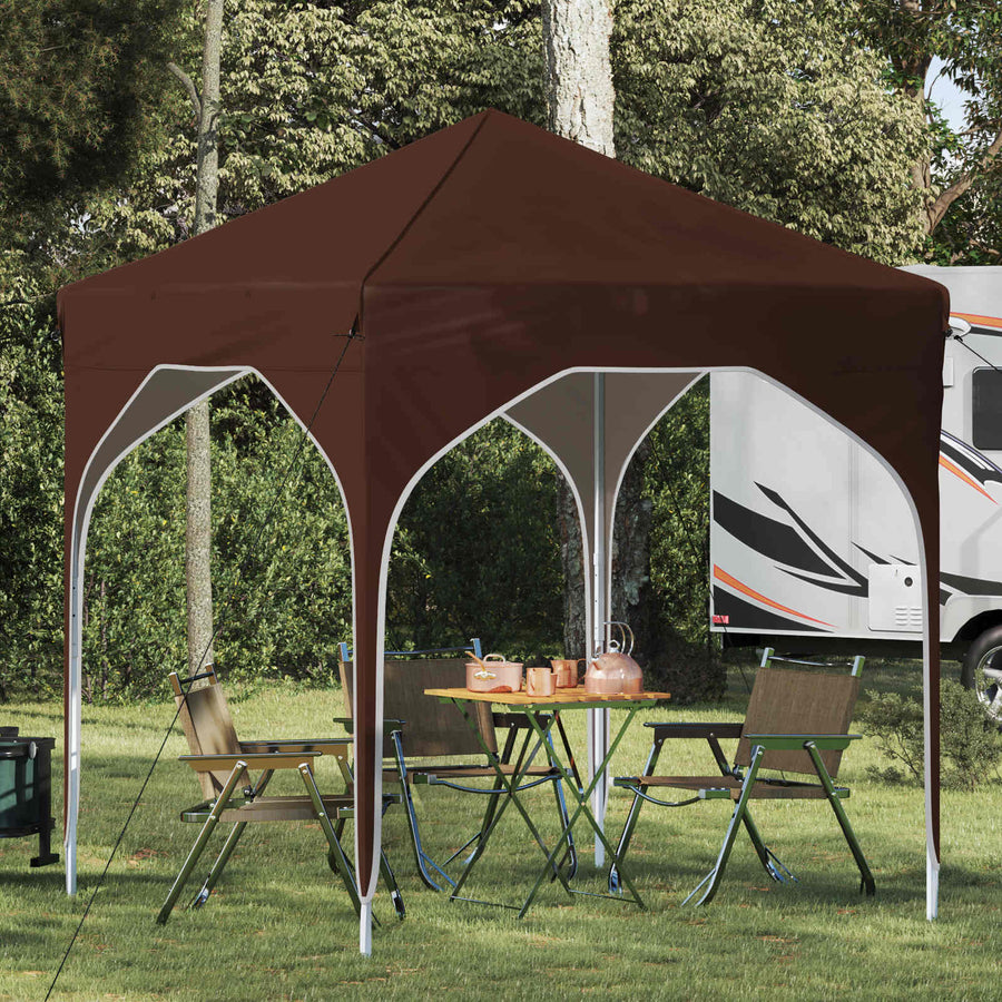 Pop-up Feesttent 194 x 194 x 245 cm Bruin