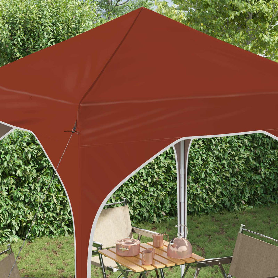 Pop-up Feesttent 194 x 194 x 245 cm Terracotta
