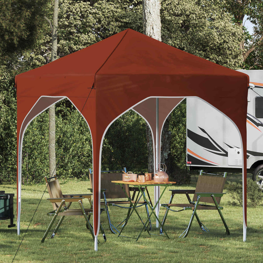 Pop-up Feesttent 194 x 194 x 245 cm Terracotta