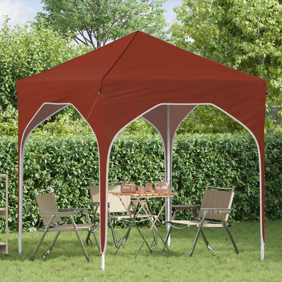 Pop-up Feesttent 194 x 194 x 245 cm Terracotta