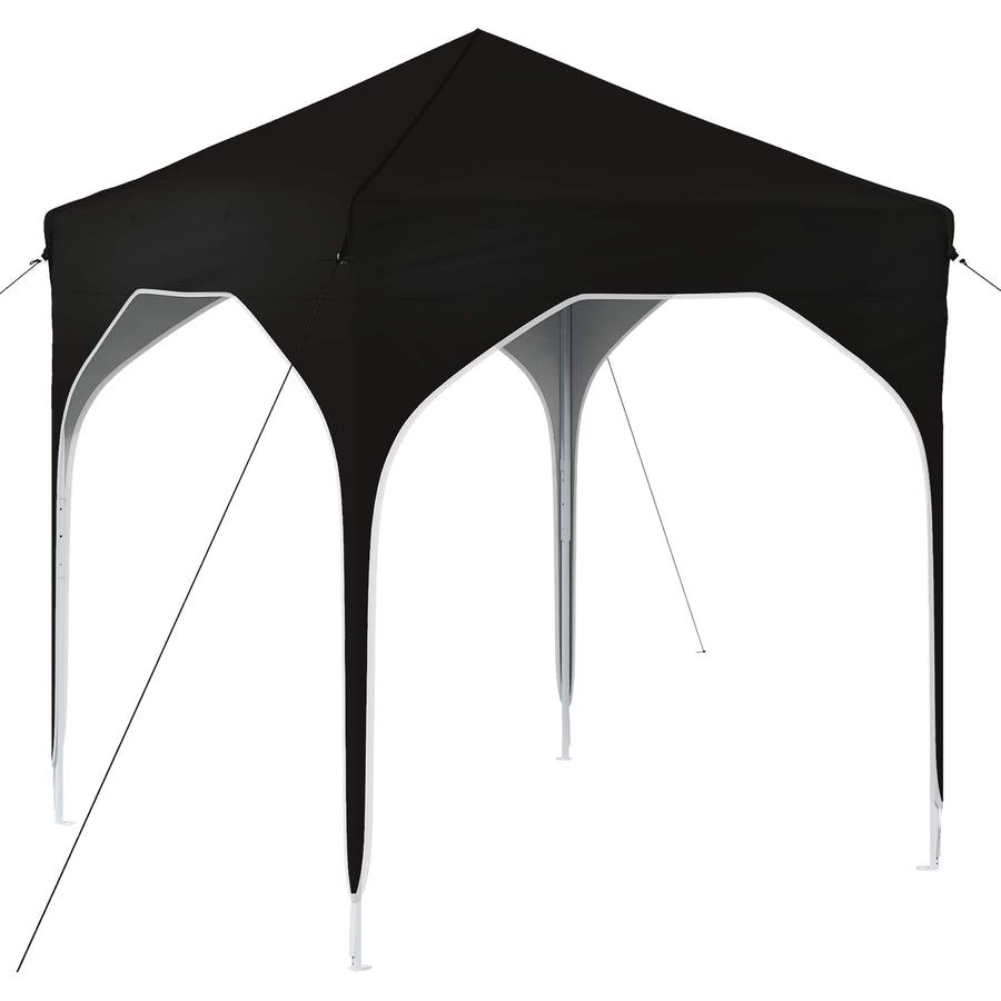 Pop-up Feesttent 194 x 194 x 245 cm Zwart