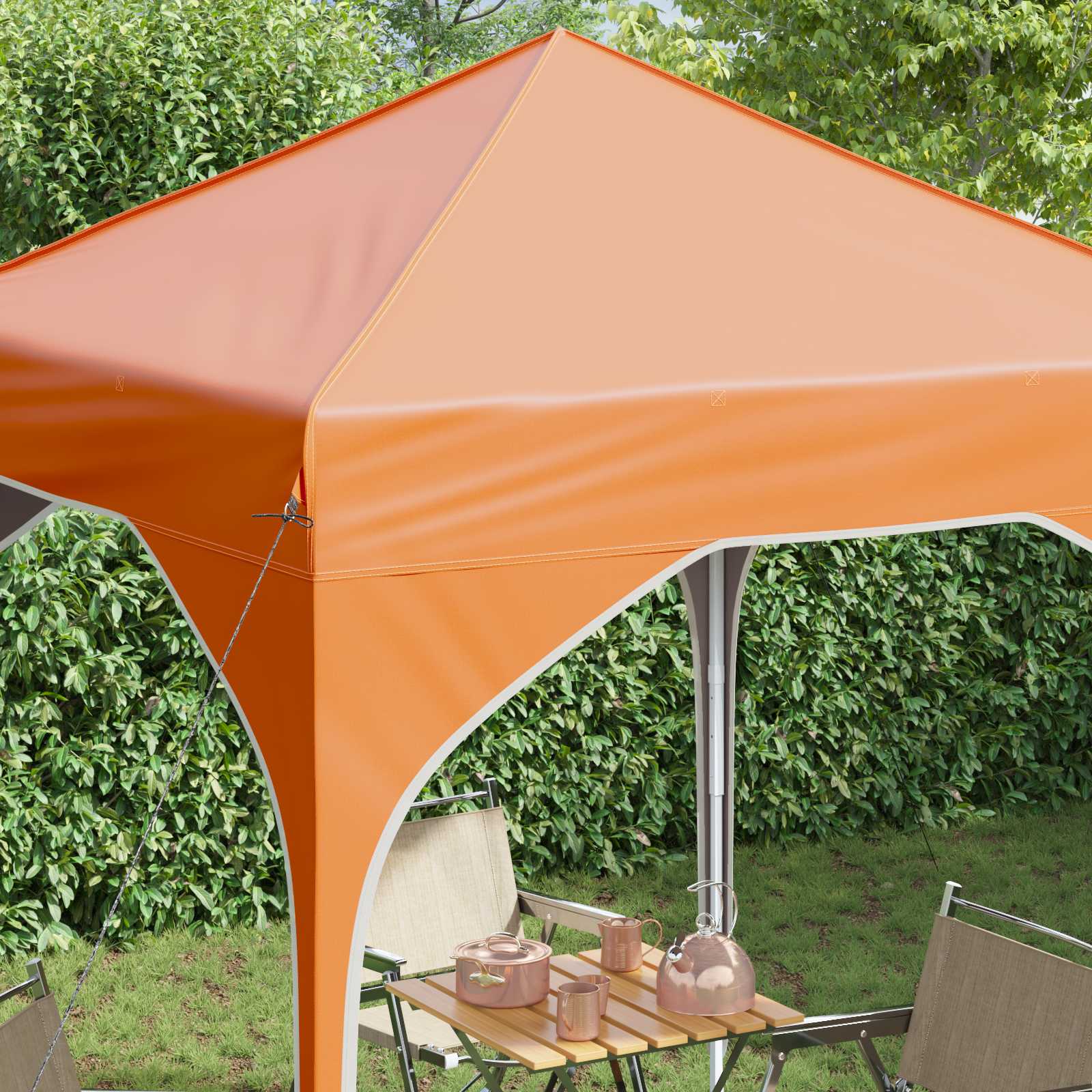 Pop-up Feesttent 194 x 194 x 245 cm Oranje