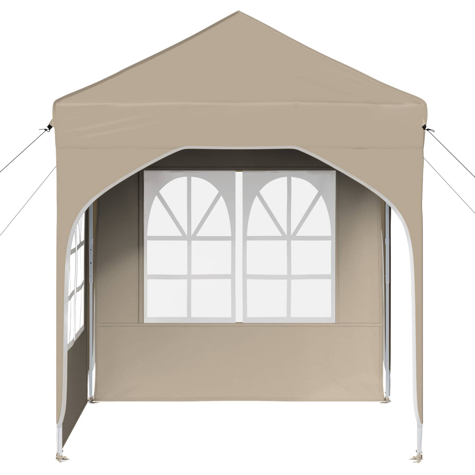 Pop-up Feesttent 192 x 192 x 245 cm Crèmekleurig