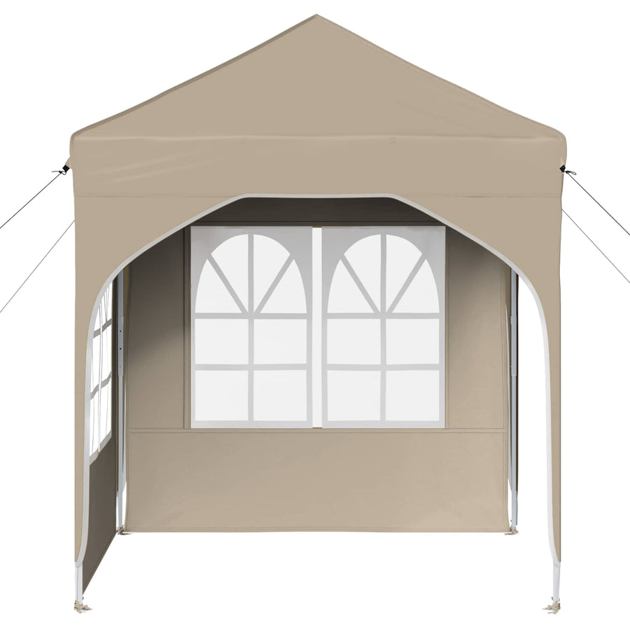 Pop-up Feesttent 192 x 192 x 245 cm Crèmekleurig