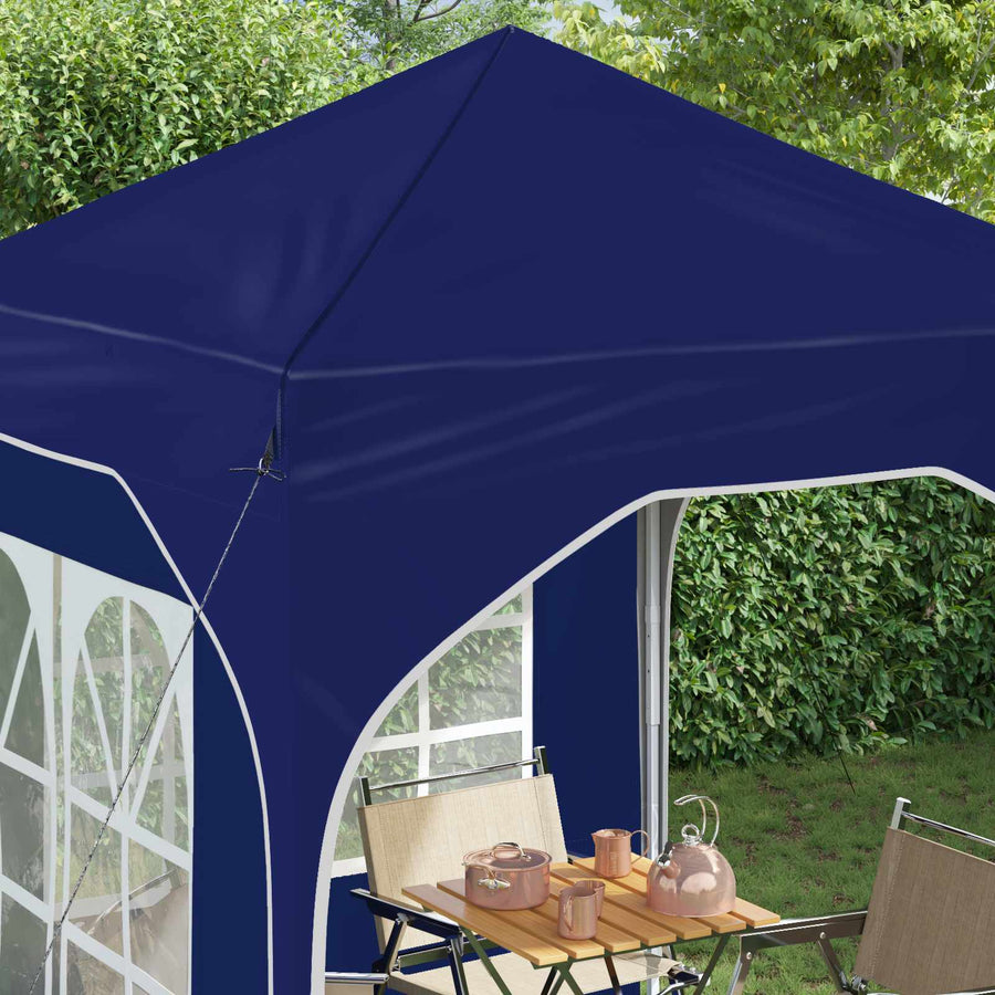 Pop-up Feesttent 192 x 192 x 245 cm Blauw